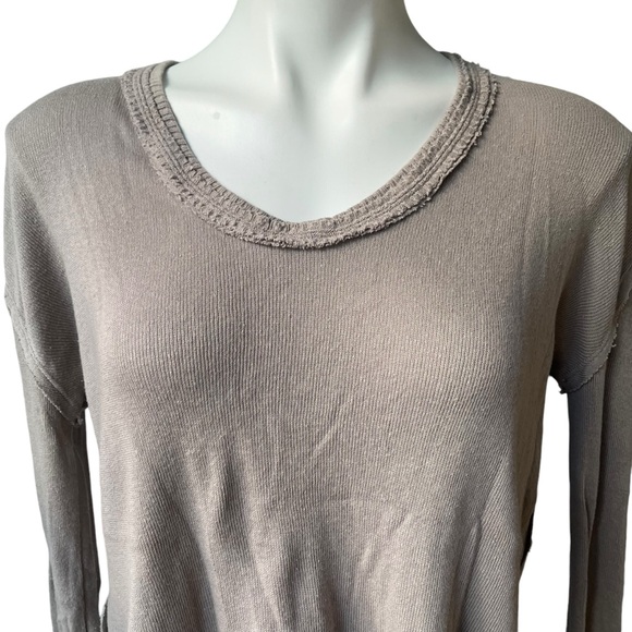 Free People Colby Long Sleeve Tee in Atmosphere, Sz M - Picture 10 of 16